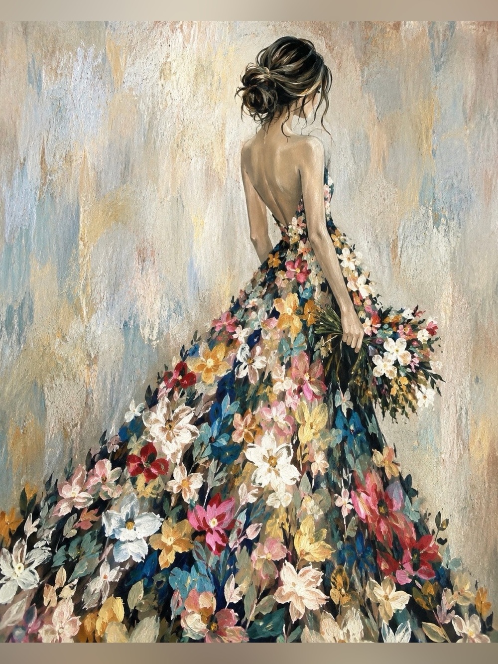 💐 Untitled: The Bloom Collection | Set of 4 Impressionist Floral Fashion Art
